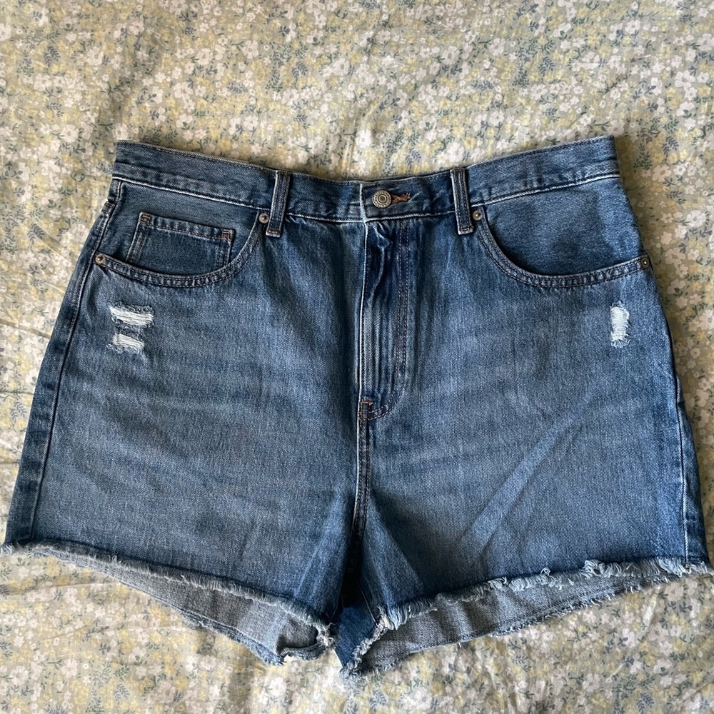 Uniqlo High Rise Denim Shorts